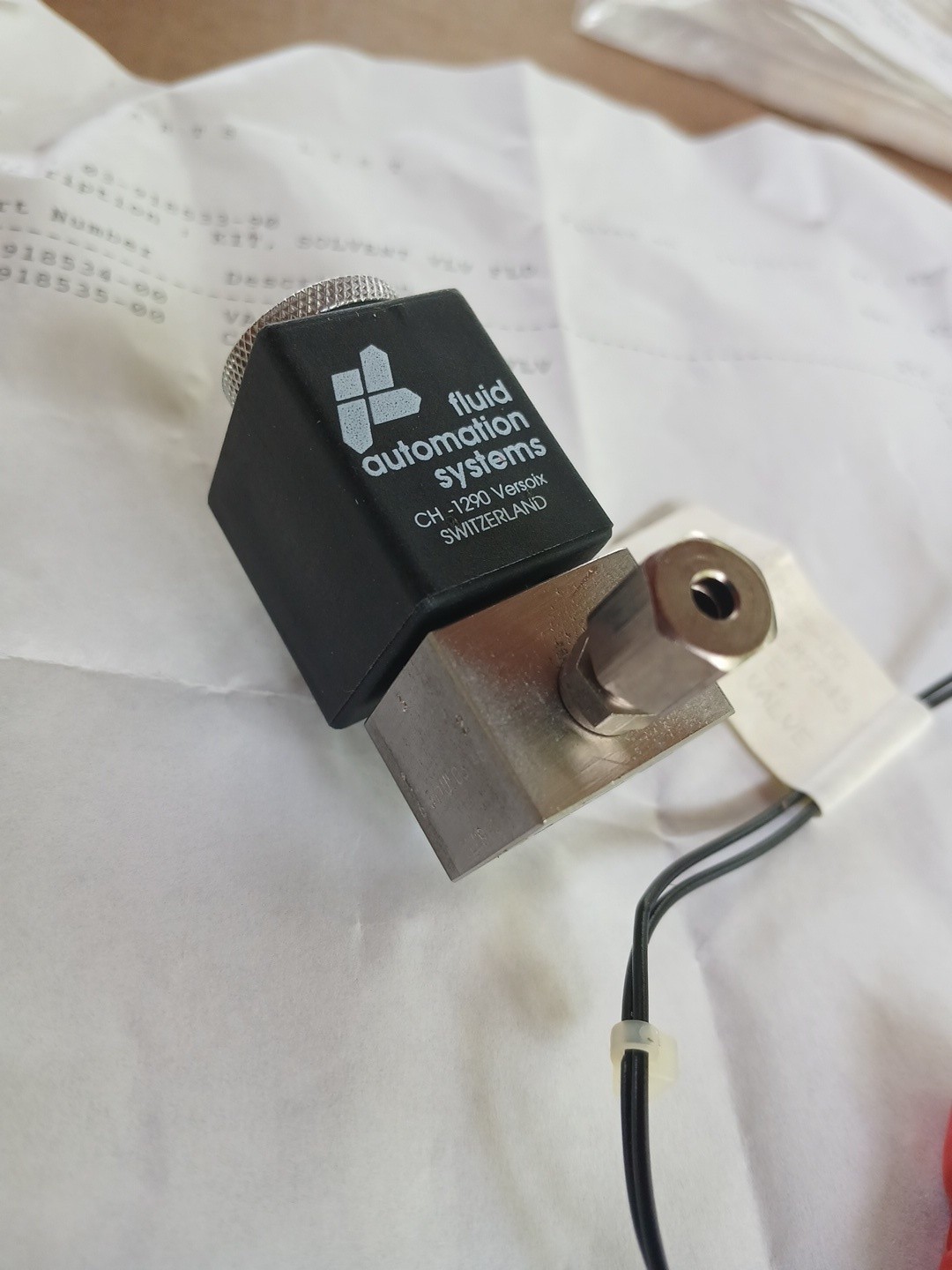NOS Varian 03-918533-90 Solvent Valve Field Kit 03-918534-00 03-918535-00