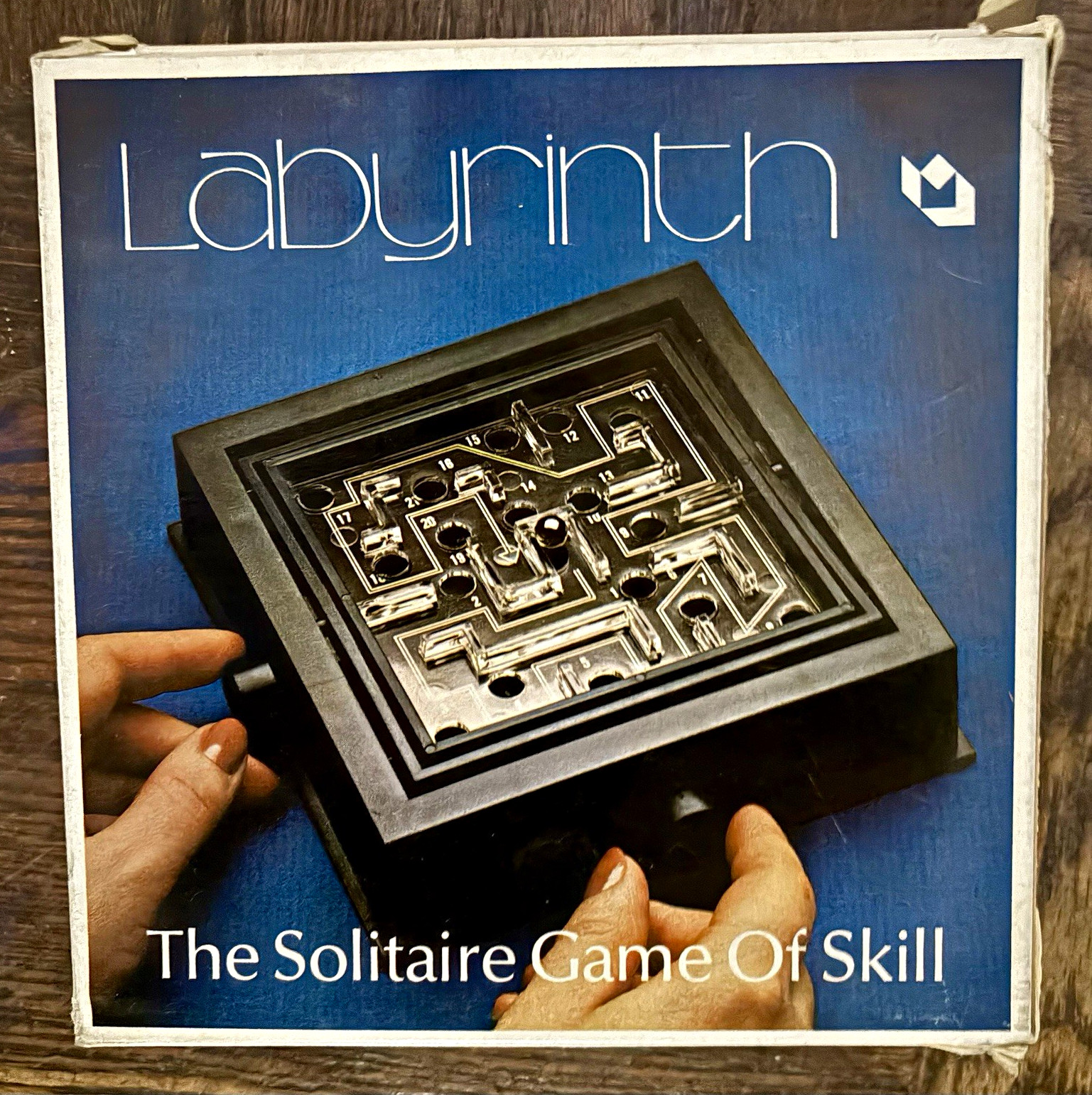 Mag-Nif Labyrinth Solitaire Maze Puzzle Game No. 2290 1979 Plastic Square