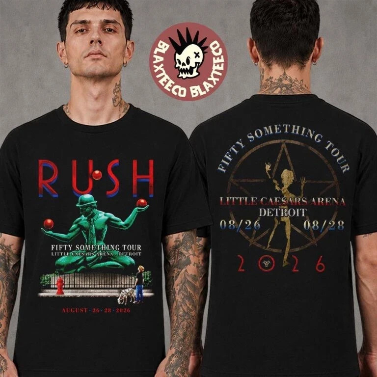 Hot New Rush Detroit Michigan 2026 Live Concert Event Graphic T Shirt Unisex Tee