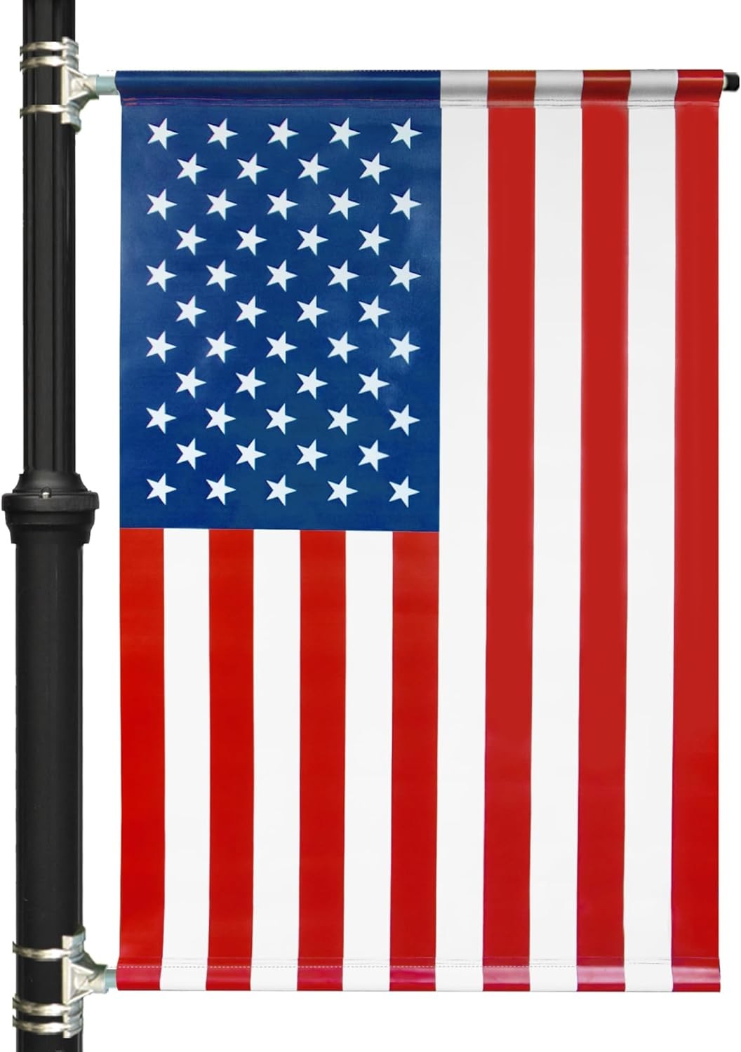 Anley Vinyl American Flag Street Light Pole Banner 30x48 In 18oz Banner Only Anley Vinyl American Flag Street Light Pole Banner 30x48 In 18oz Banner Only