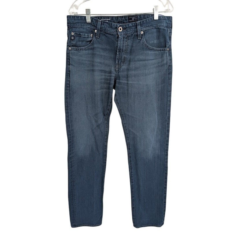 AG Adriano Goldschmied Men\'s The Matchbox Slim Straight Blue Jeans sz 33R