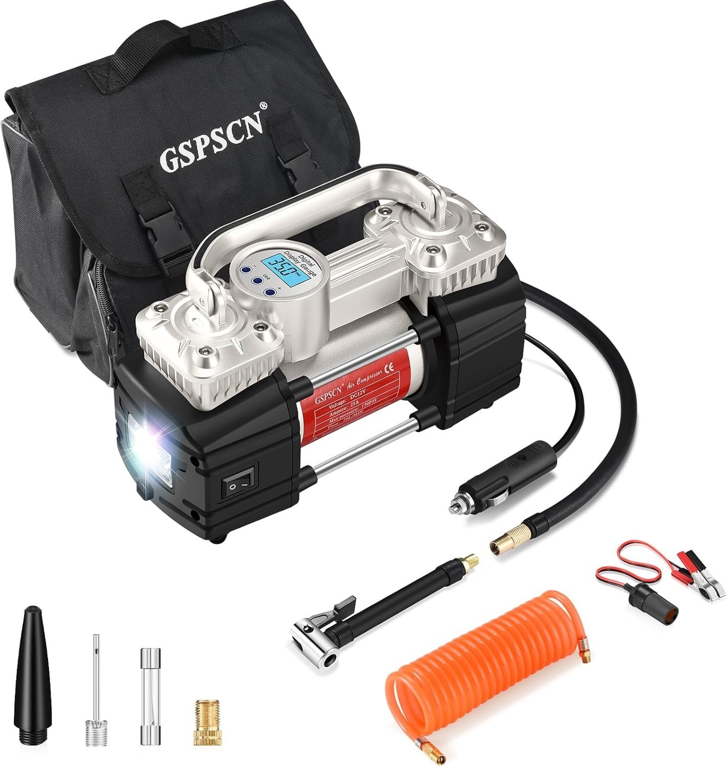 Compresor Aire Bomba De Portatil Para Carro Inflador Autos Llantas Bicicleta New