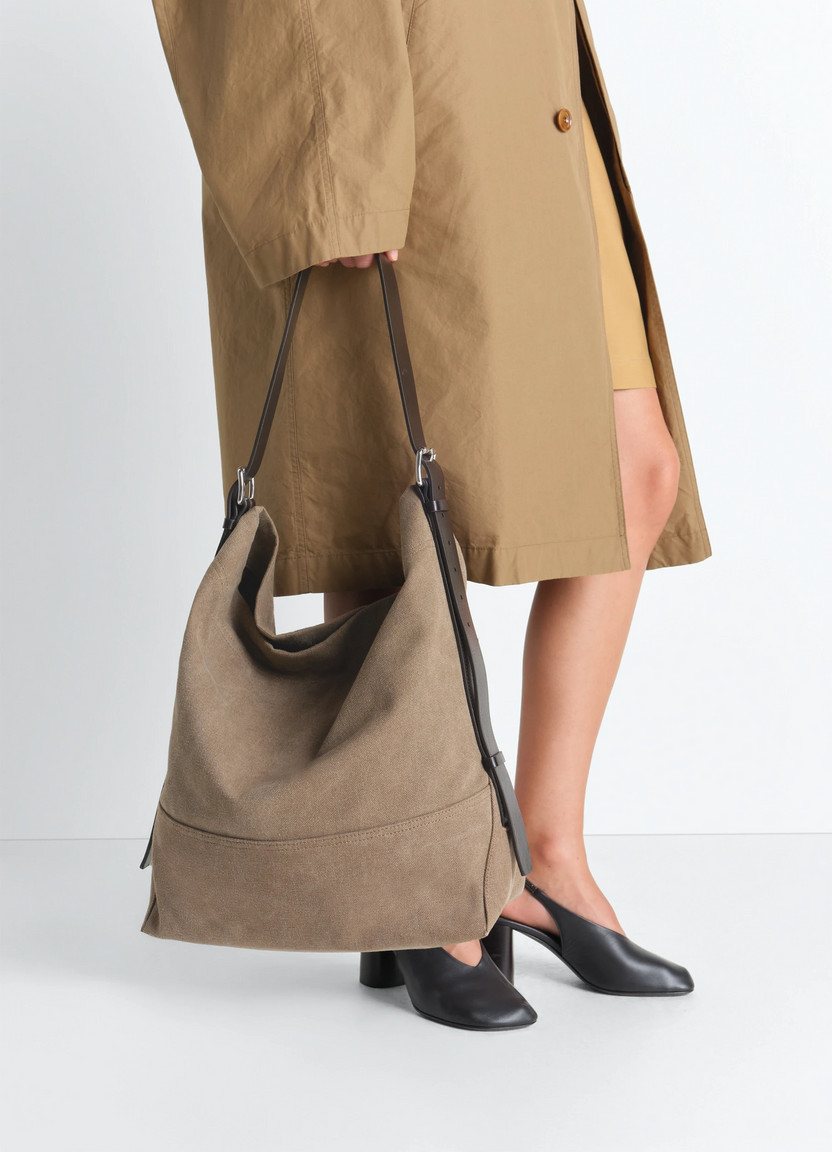 Lemaire Canvas Belted Tote Bag Minimalist Neutral Tone