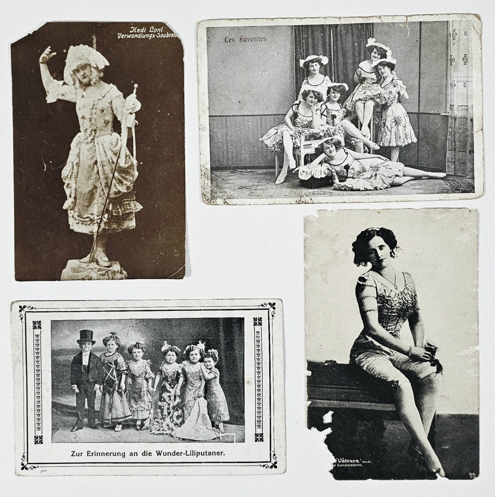 1910 Postcards VARIETY THEATRE ENSEMBLE Hedi Loni Valesco Les Favorites Liliput 1910 Postcards VARIETY THEATRE ENSEMBLE Hedi Loni Valesco Les Favorites Liliput