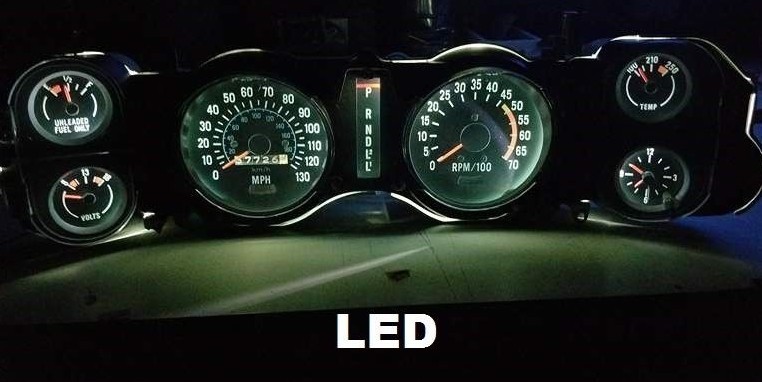1970-1981 Chevy Camaro Gauge Instrument Cluster - Complete LED bulb upgrade