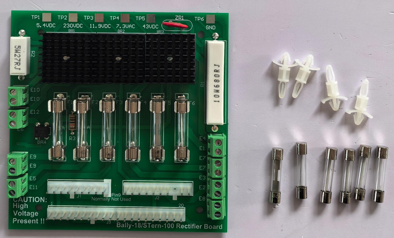 Rectifier Board for Early Bally/Stern Pinball Machine Games - Solderless Rectifier Board for Early Bally/Stern Pinball Machine Games - Solderless