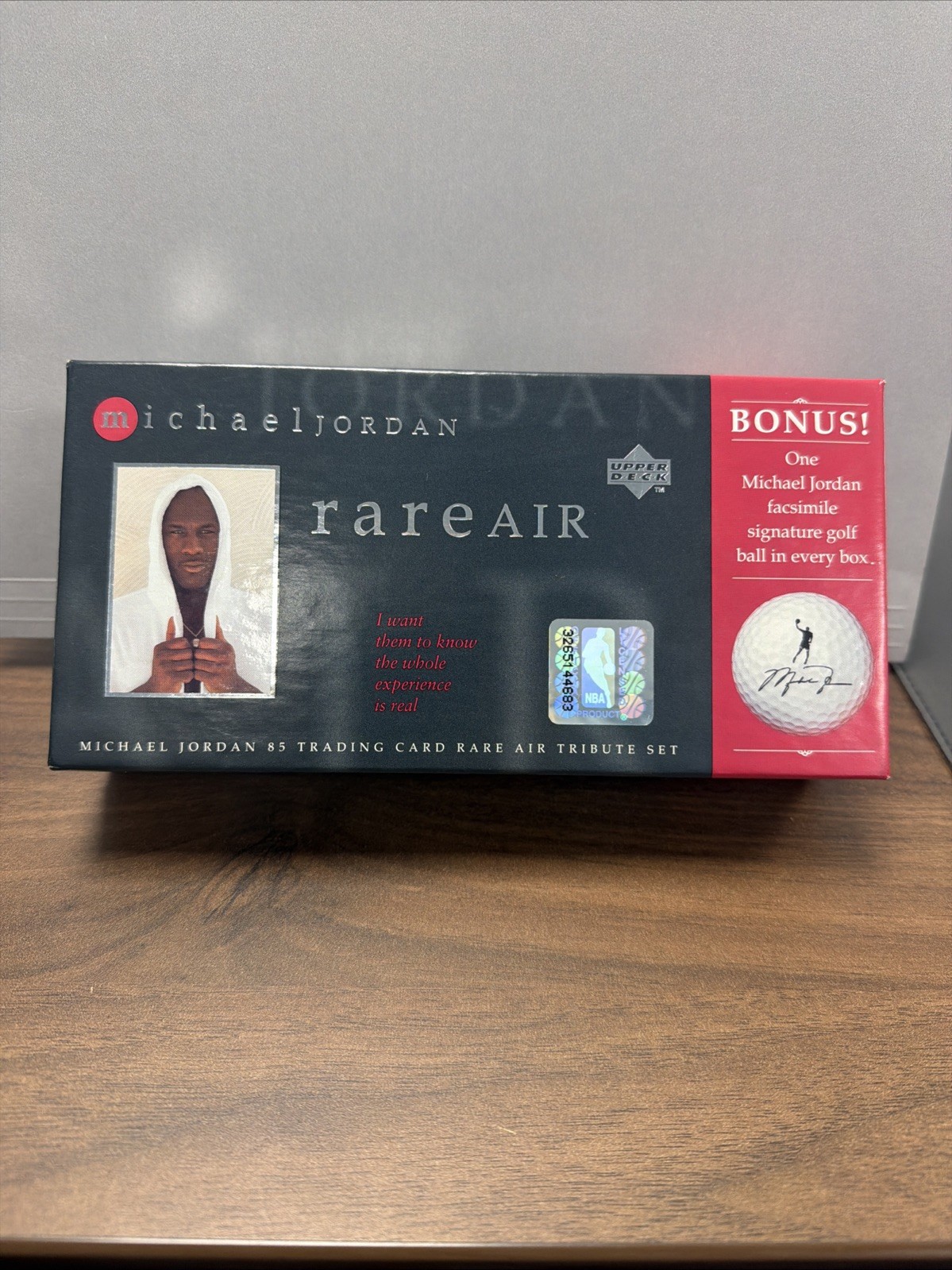 1997 Upper Deck Michael Jordan Rare Air Tribute Set Trading Cards & Golf Ball 1997 Upper Deck Michael Jordan Rare Air Tribute Set Trading Cards & Golf Ball