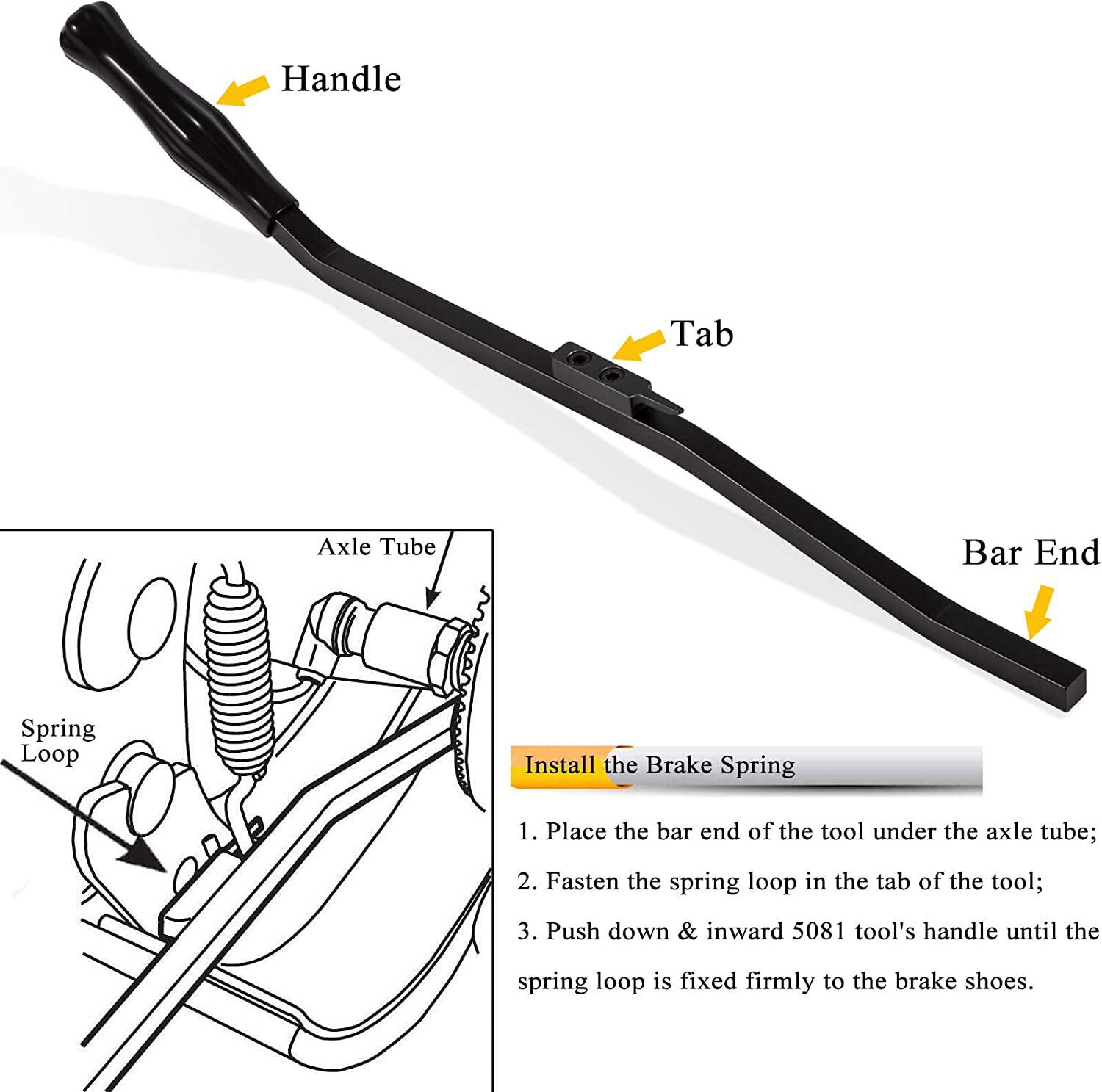 OTC 5081 S-Cam Air Brake Spring Tool For Heavy Duty Tractors Trailers·Semi-Truck