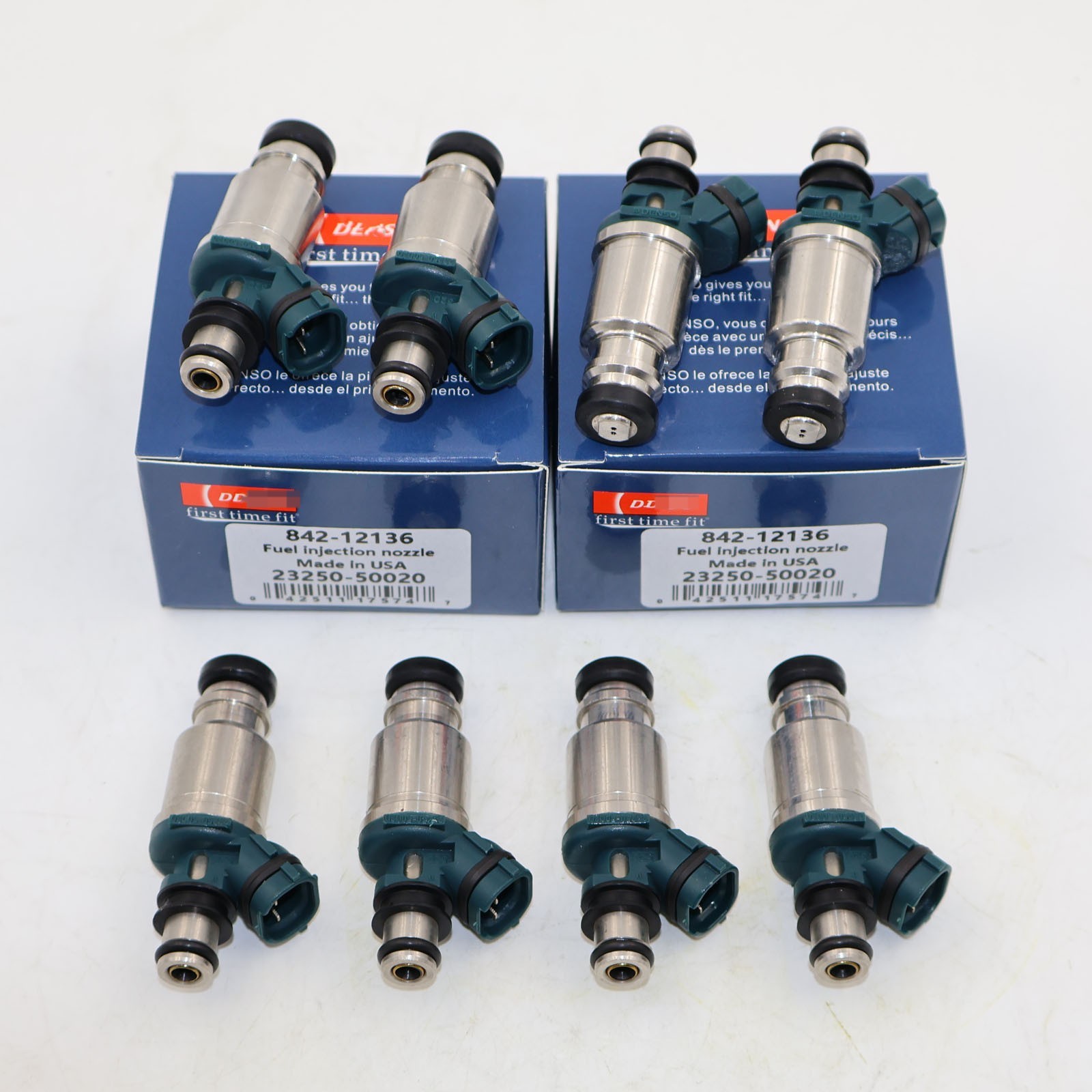 Set of 8 For 1992-1997 Lexus LS400 SC400 4.0L V8 Denso Fuel Injectors NEW