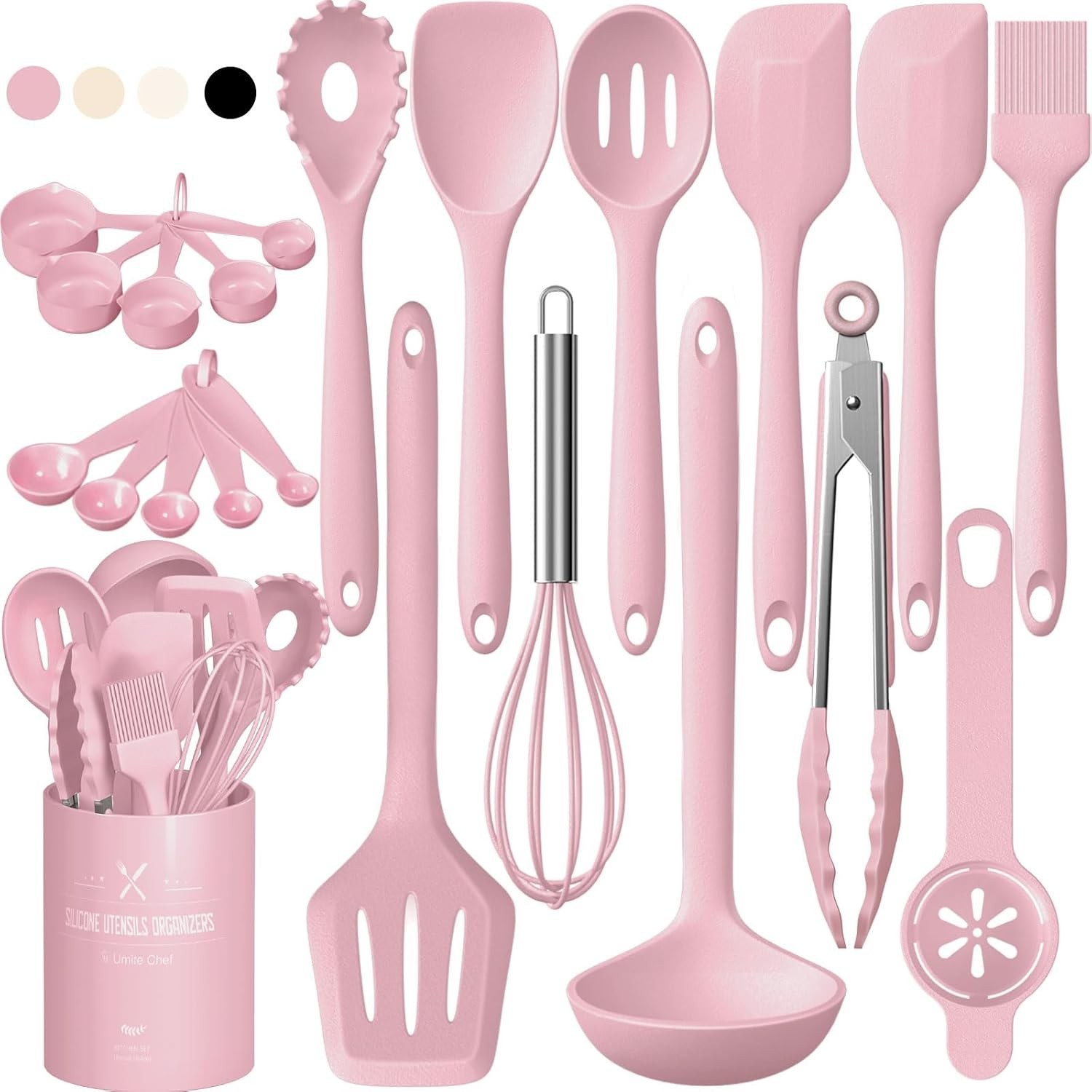 NEW Umite Chef Silicone Cooking Utensils Set Heat-Resistant for Kitchen 22-Piece NEW Umite Chef Silicone Cooking Utensils Set Heat-Resistant for Kitchen 22-Piece