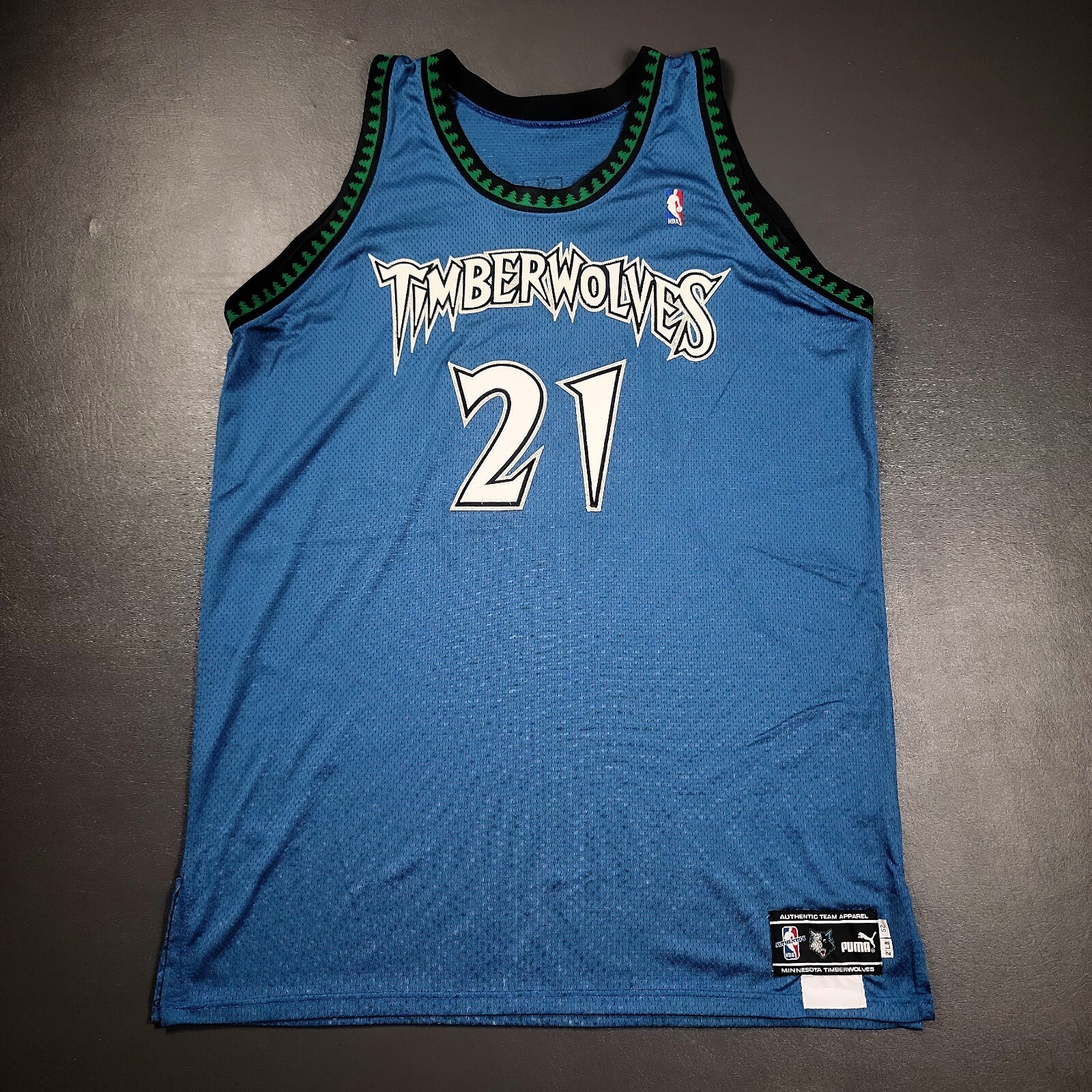 100% Authentic Kevin Garnett 99 00 Puma Timberwolves Game Pro Cut Jersey 52+2 100% Authentic Kevin Garnett 99 00 Puma Timberwolves Game Pro Cut Jersey 52+2