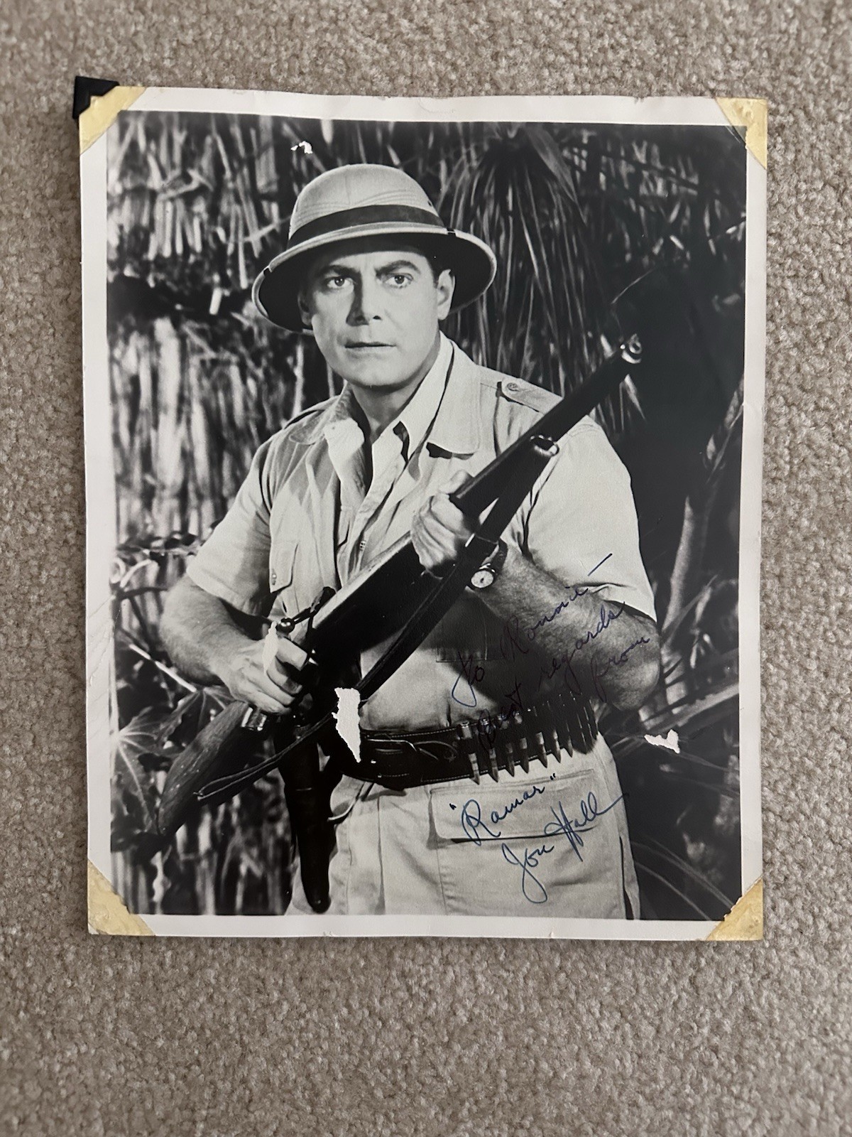 VINTAGE SIGNED, AUTOGRAPHED JON HALL PHOTO 8 X 10 Ramar Of The Jungle VINTAGE SIGNED, AUTOGRAPHED JON HALL PHOTO 8 X 10 Ramar Of The Jungle