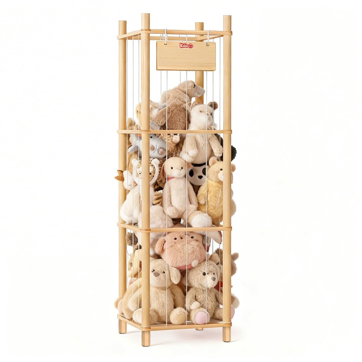 KiddoCood Kids CPC & 15.7 inches x x 52.3 inches, Natural Wood