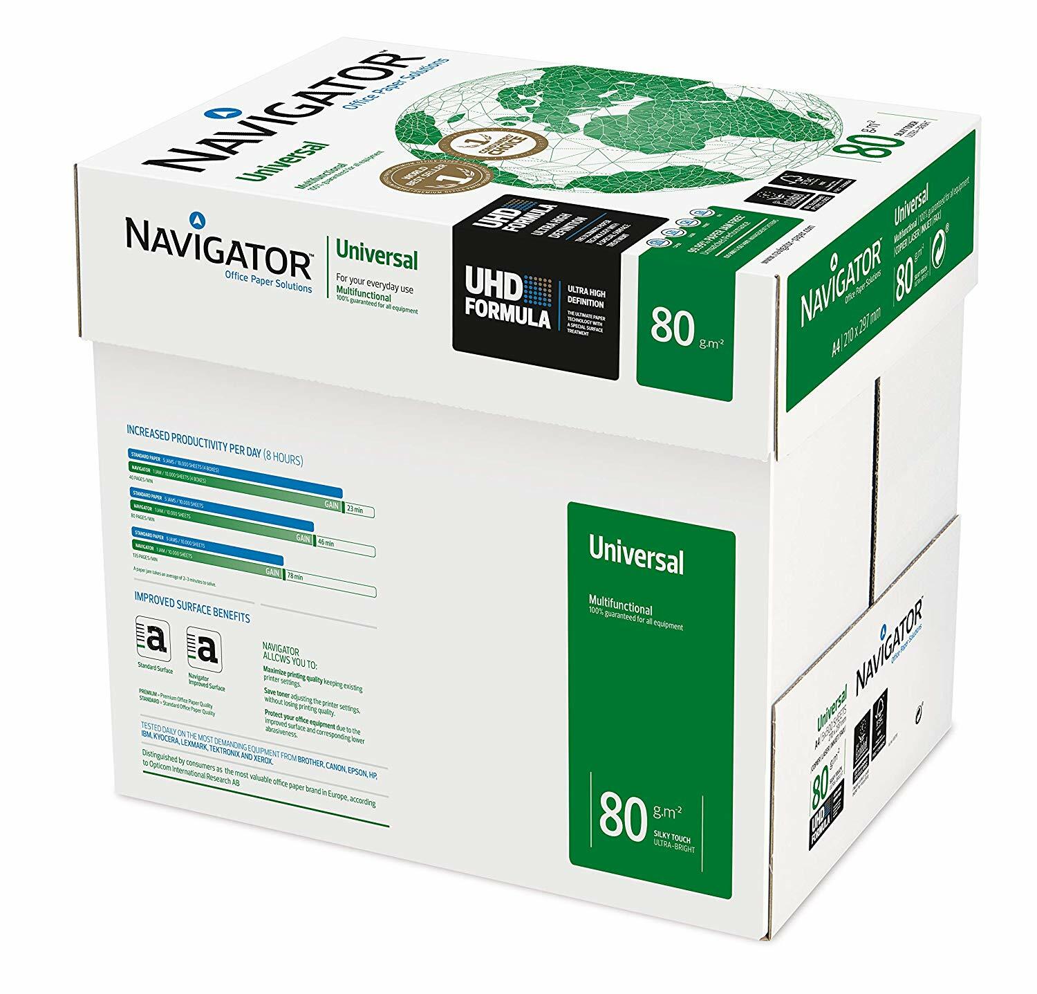 Navigator Universal NAVA480 Paper A4 80gsm Paper (500 & 2500 Sheets) 