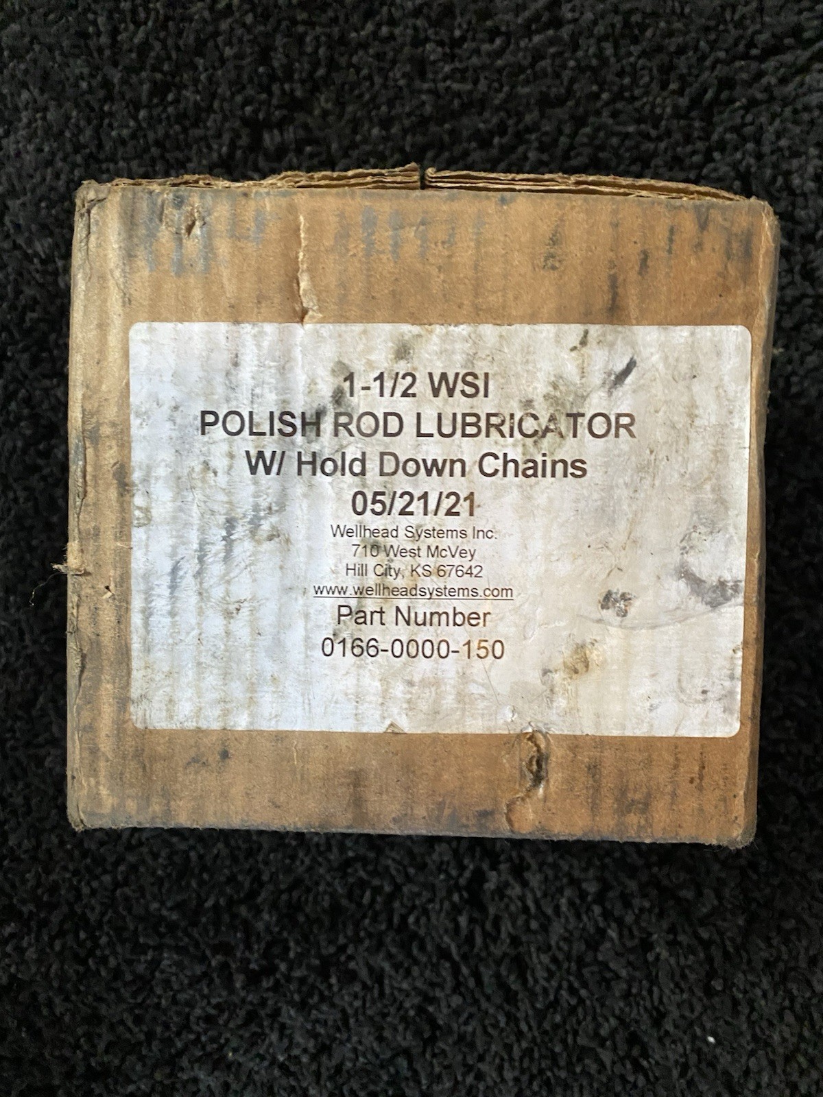 Brand New WSI 1-1/2” Polish Rod Lubricator Box With  Chains
