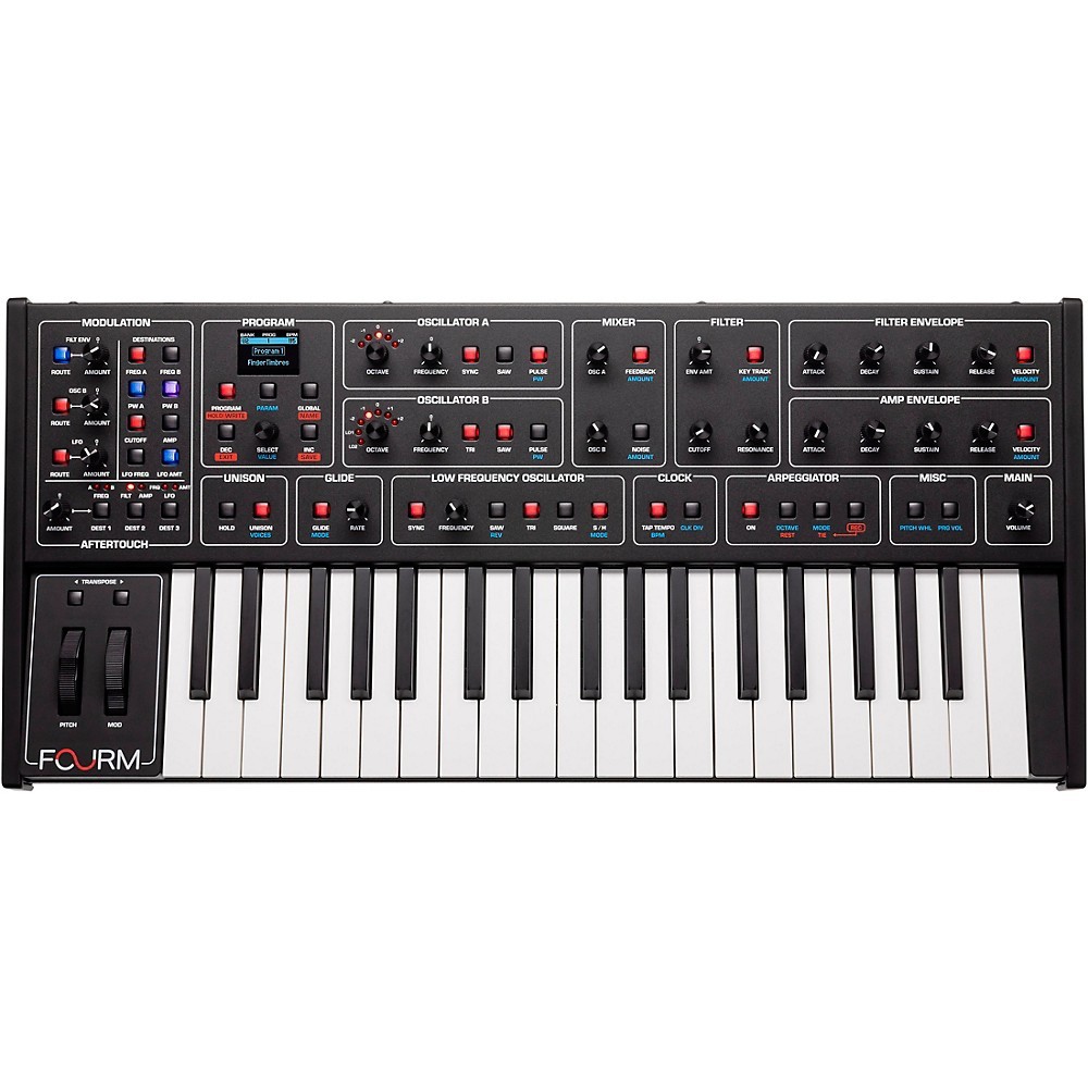 Sequential Fourm Compact Polyphonic Analog Synthesizer