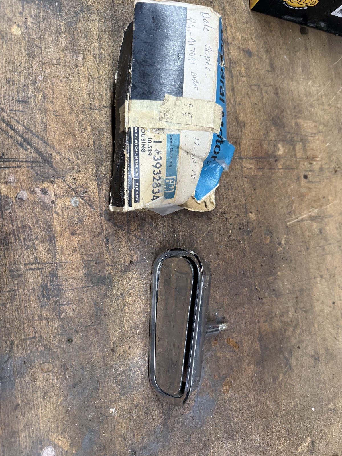 NOS 1968 68 Corvette LH Outer Door Handle GM OEM Original 3932833 Nice Part