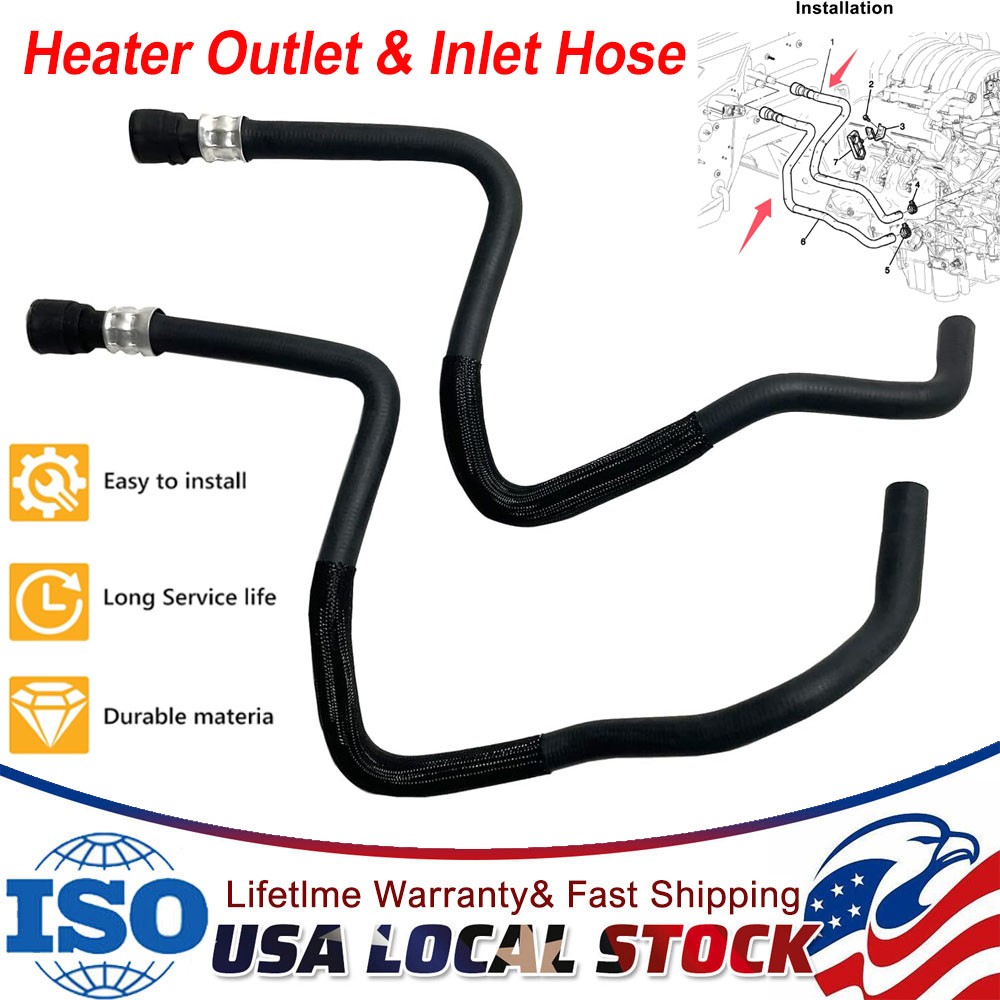 NEW Heater Outlet Hose & Heater Inlet Hose For 2018 Chevrolet Cheyenne Sierra NEW Heater Outlet Hose & Heater Inlet Hose For 2018 Chevrolet Cheyenne Sierra