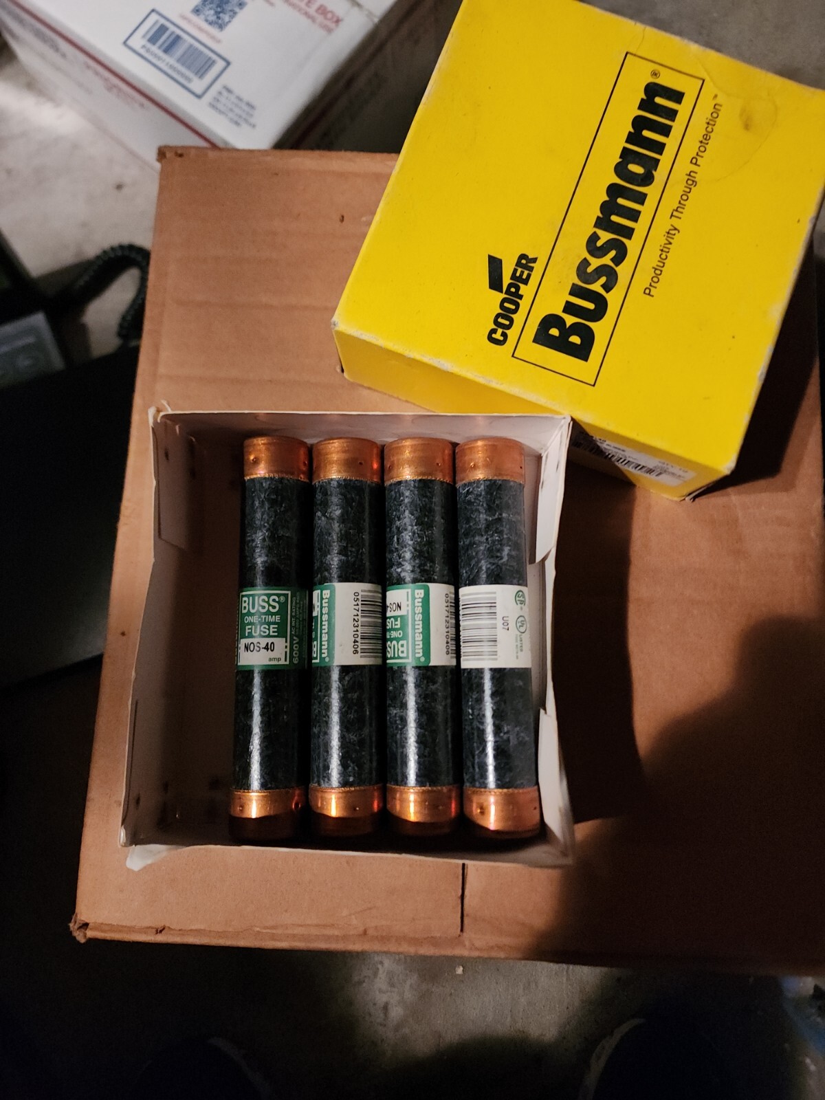 Lot Of 6 Cooper Bussmann NOS-40 Class K5 Fuse, 600 V, 40 A 