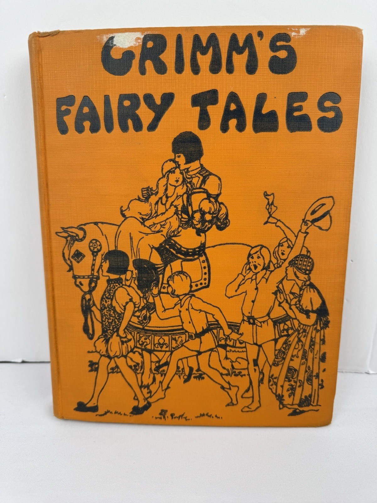 Grimm\'s Fairy Tales 1929 Antique Platt & Munk Hardcover Book with 25 Stories