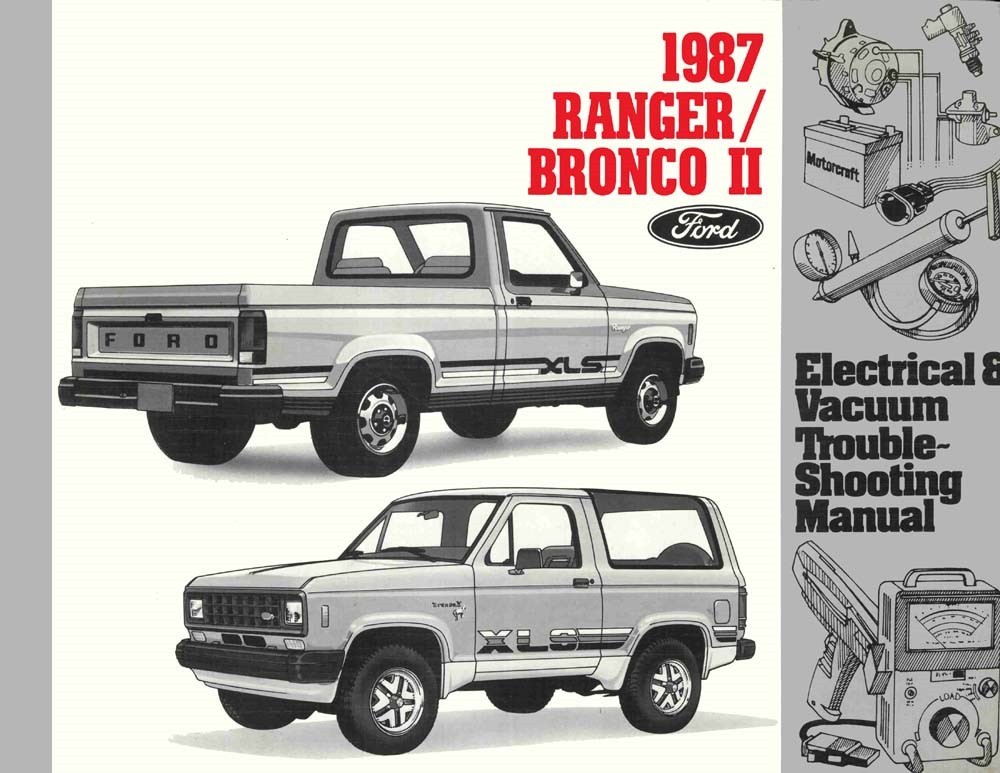 1987 Ford Bronco II, Ranger Wiring Diagrams Manual 1987 Ford Bronco II, Ranger Wiring Diagrams Manual