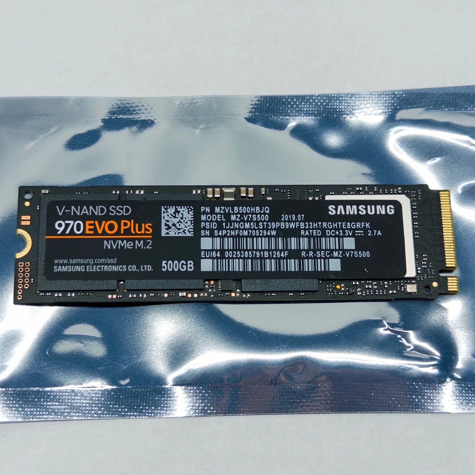 Samsung 970 EVO Plus 500GB M.2 2280 PCIe Gen3 x4 NVMe Internal SSD MZ-V7S500 Samsung 970 EVO Plus 500GB M.2 2280 PCIe Gen3 x4 NVMe Internal SSD MZ-V7S500