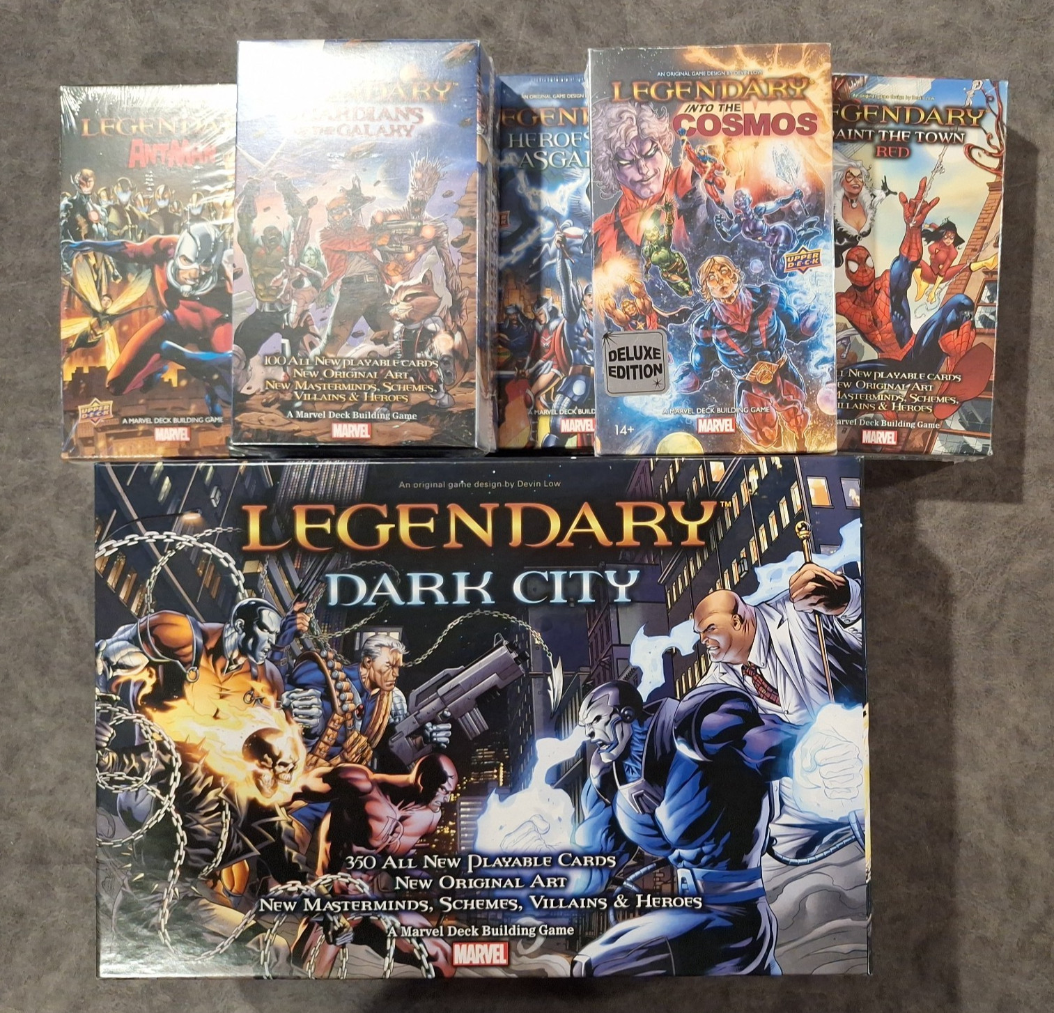 Marvel Legendary - Dark City Expansion & 5 Small Box Expansions