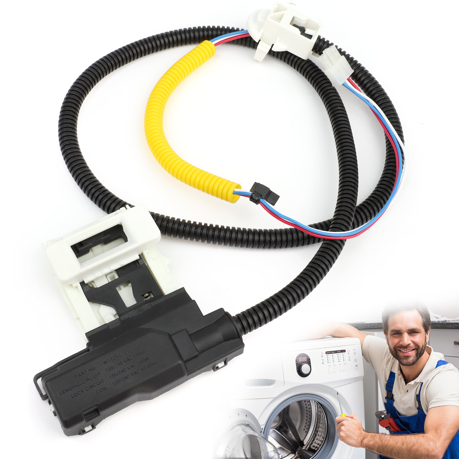 Lid Lock Switch Compatible with Whirlpool Maytag Washer W11307244 W10682535 Tool Lid Lock Switch Compatible with Whirlpool Maytag Washer W11307244 W10682535 Tool