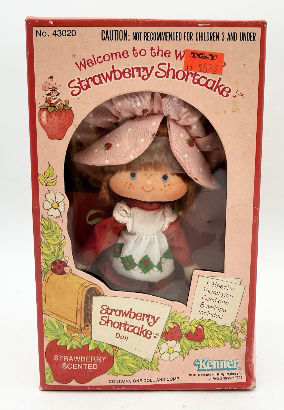 Vintage 1980 Kenner Strawberry Shortcake Doll No 43020 New In Original Box NIB