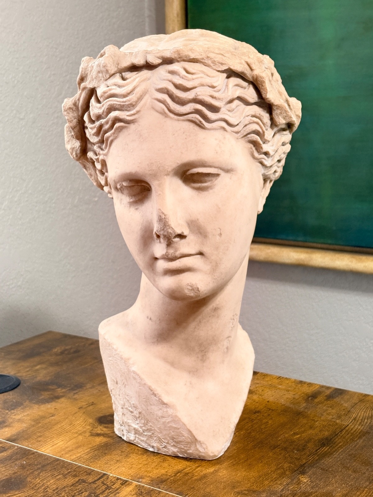 bust sculpture antique vintage