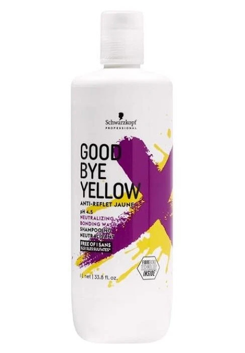 Schwarzkopf GoodBye Yellow Anti-Reflet Jaune Shampoo,33.8 oz Schwarzkopf GoodBye Yellow Anti-Reflet Jaune Shampoo,33.8 oz