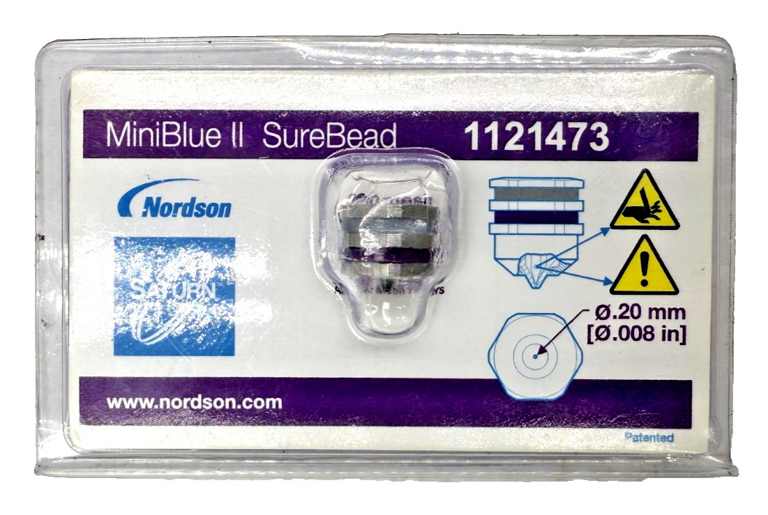 Nordson Saturn 1121473 MiniBlue II SureBead Nozzle 0.20mm (0.008in) Nordson Saturn 1121473 MiniBlue II SureBead Nozzle 0.20mm (0.008in)