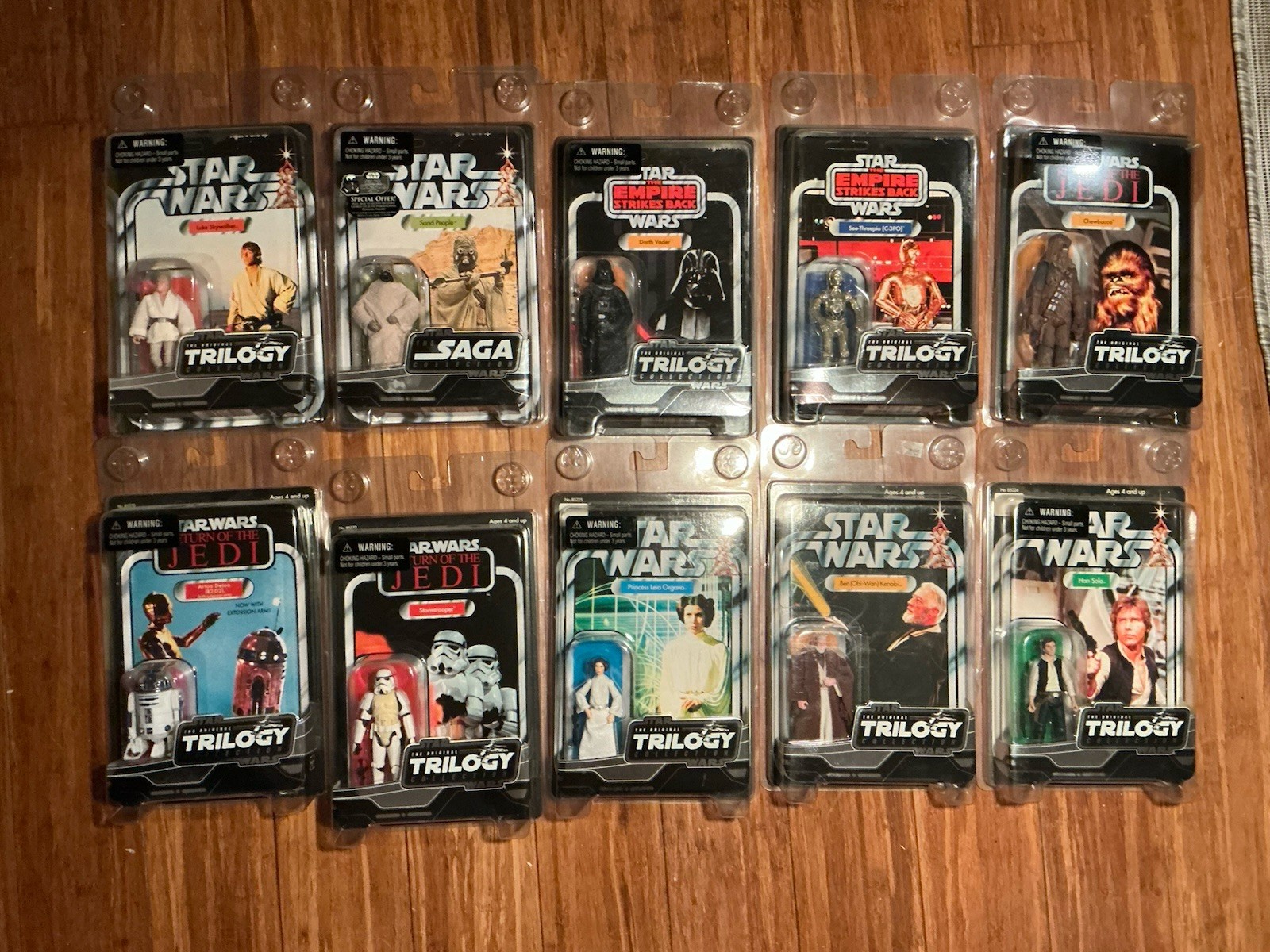 Star Wars Vintage Original Trilogy Collection VOTC Lot MOC Unpunched Cards