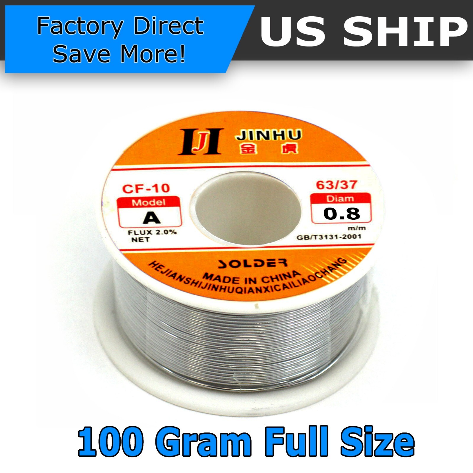 100g 63/37 Tin Rosin Core Solder Wire For Electrical Soldering Sn60 Flux 0.8mm