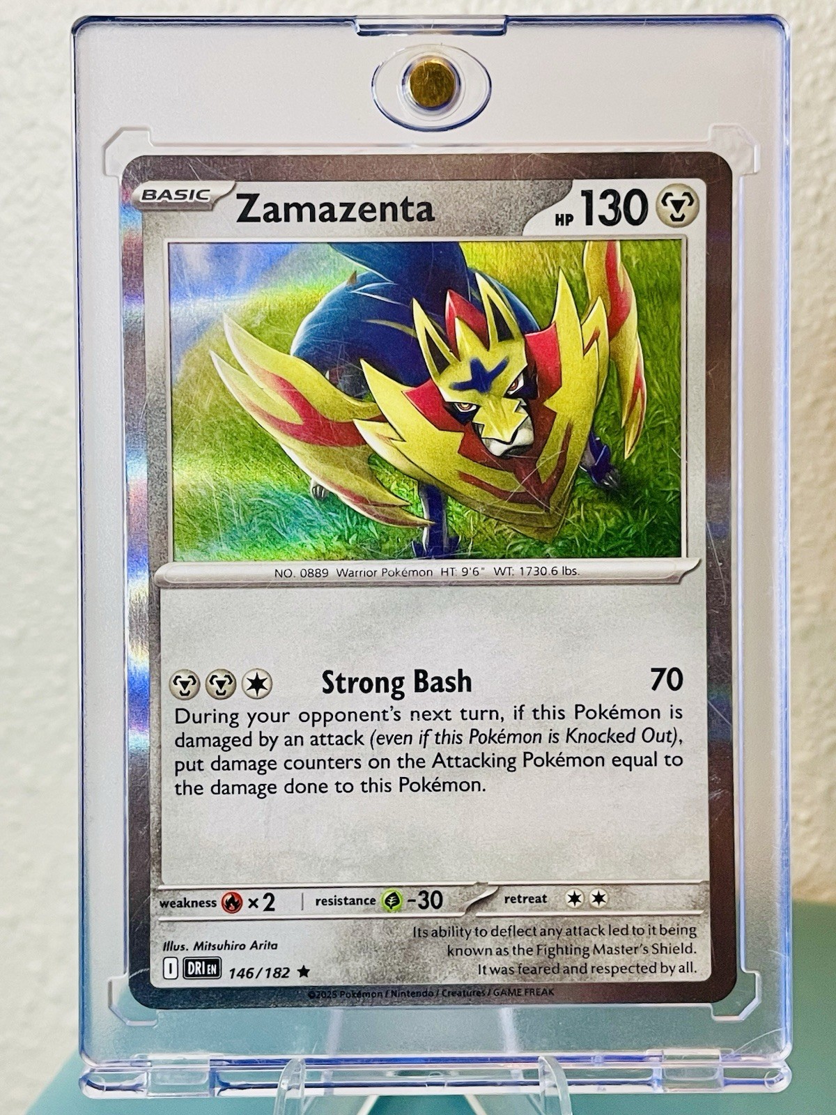 ZAMAZENTA 146/182 RARE DESTINED RIVALS POKEMON INVESTMENT CARD MINT ZAMAZENTA 146/182 RARE DESTINED RIVALS POKEMON INVESTMENT CARD MINT