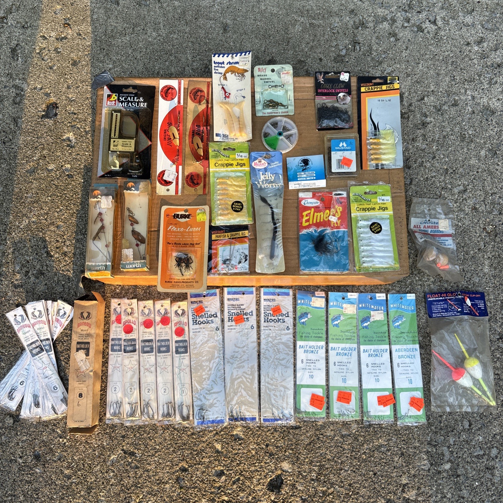 Lot of Vintage Fishing Equipment Still In Original Packaging Never Used