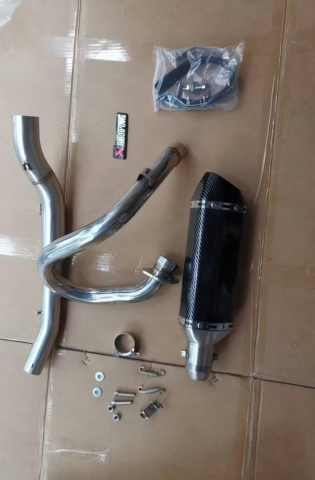 For Suzuki DRZ400SM DRZ400S/E 2000-2024 Exhaust Header 360mm Muffler Full System