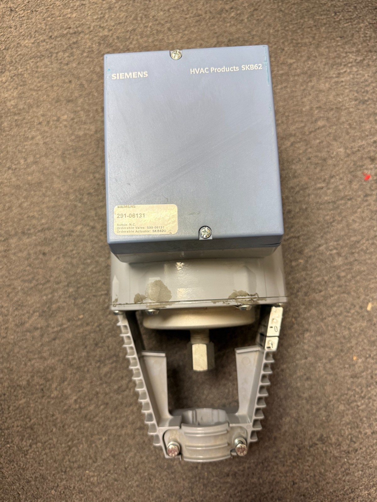 Siemens SKC62U Electric Valve Actuator Flowrite Control 0-10VDC 24VAC