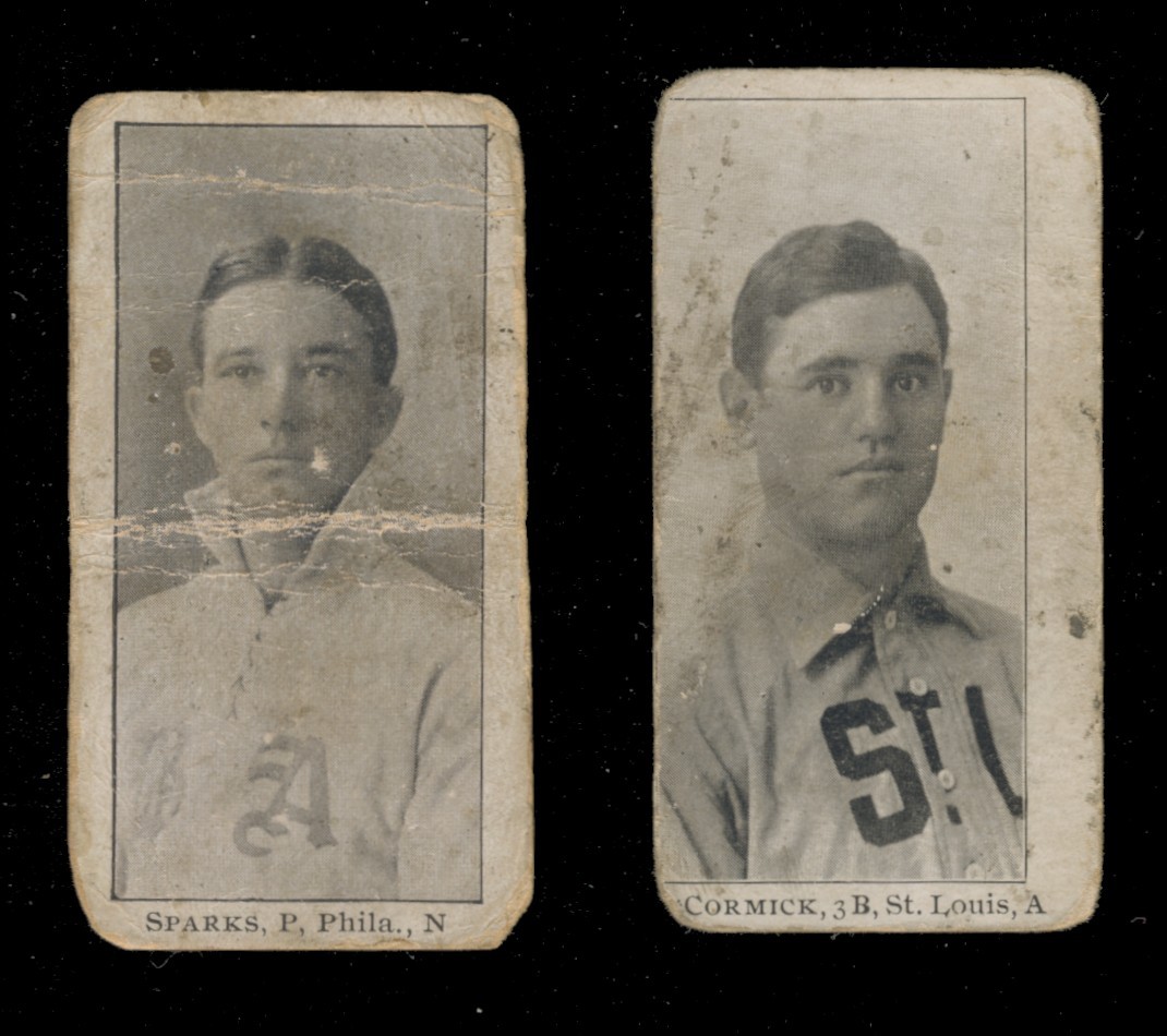 1903 E107 Bresich Williams McCormick St. Louis Sparks Philadelphia Lot of 2