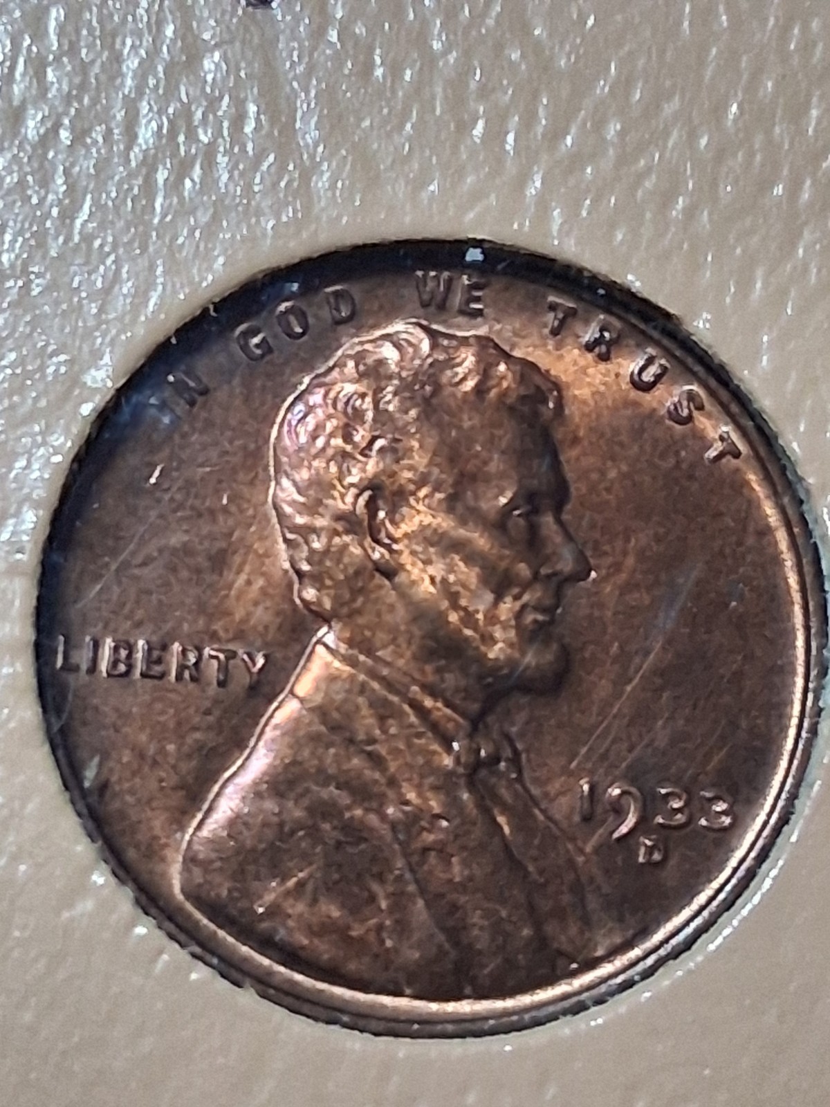 1933-D. LINCOLN CENT. MS/ BU/RD. LOW MINTAGE. RARE & SCARCE THIS NICE