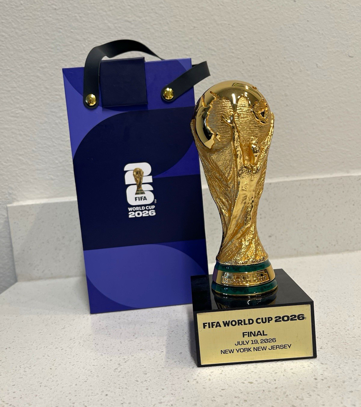 FIFA World Cup 2026 Official Licensed Gold Metal Trophy Replica w/ Box VIP FINAL