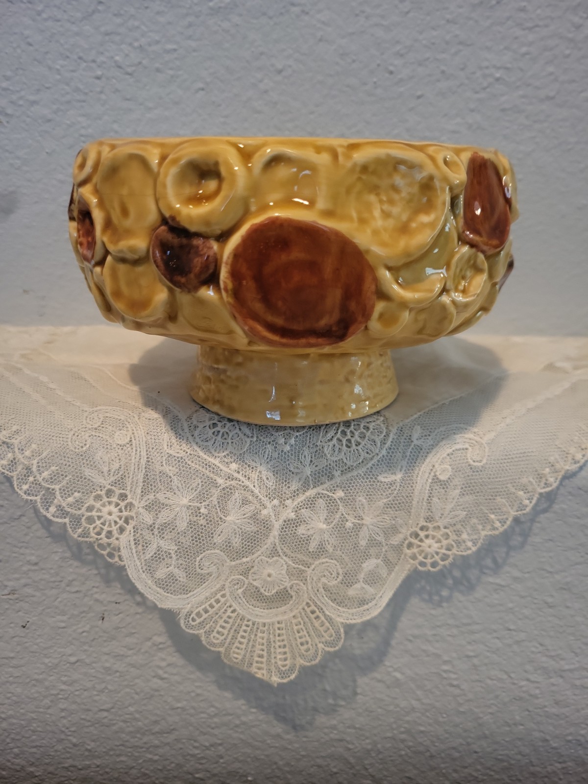 Vtg NAPCOWARE Ceramic Planter C-7693 Baubles.Bangles Mustard Yellow Planter 70s Vtg NAPCOWARE Ceramic Planter C-7693 Baubles.Bangles Mustard Yellow Planter 70s