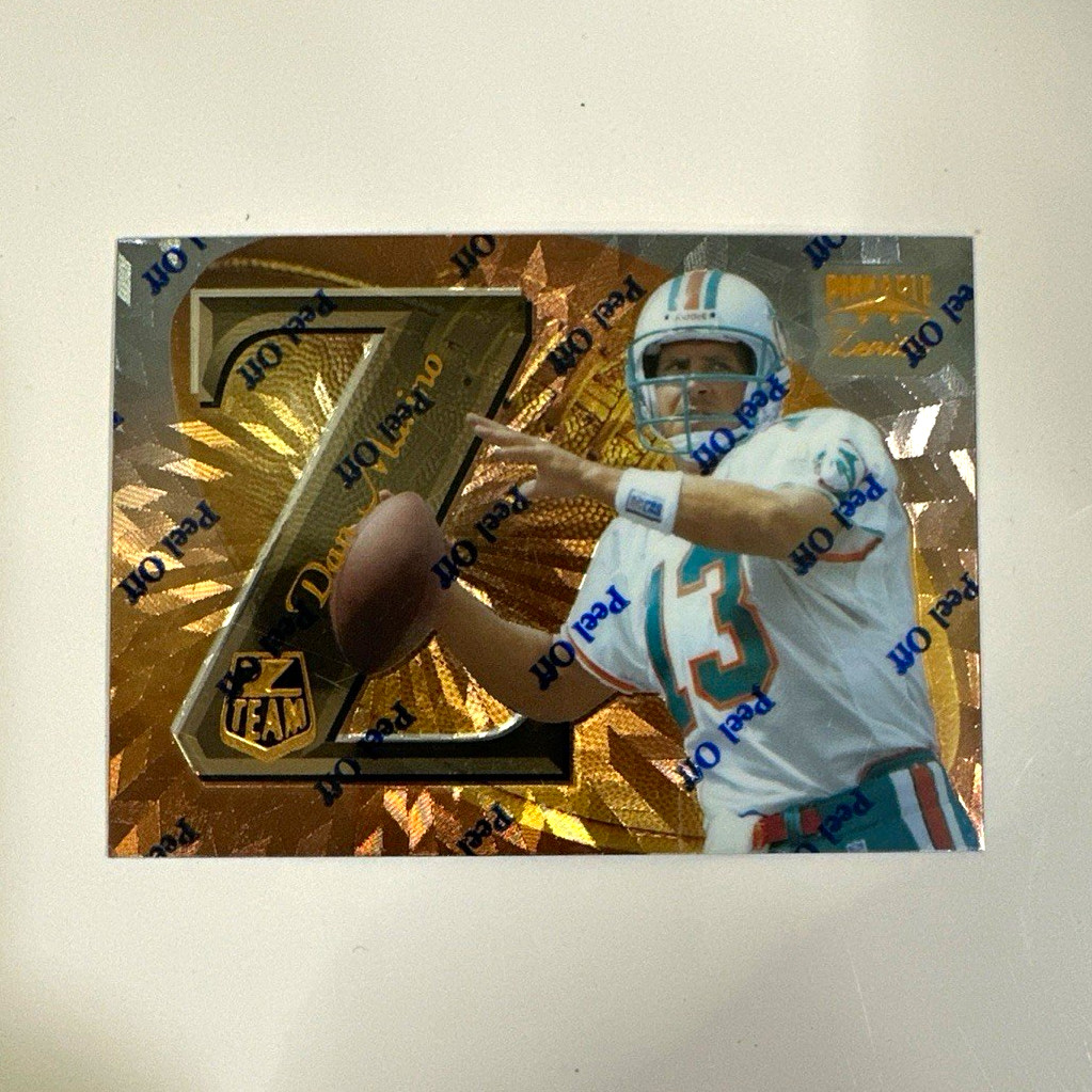 Pinnacle 1997 Zenith Dan Marino Miami Dolphins #ZT2 Z Team Promo Insert Pinnacle 1997 Zenith Dan Marino Miami Dolphins #ZT2 Z Team Promo Insert