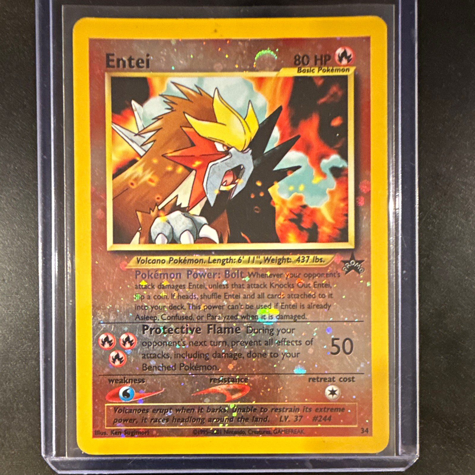 The Pokémon Company Entei 34/53 Wotc Promo Promo Reverse Holo Basic HP80 EN The Pokémon Company Entei 34/53 Wotc Promo Promo Reverse Holo Basic HP80 EN