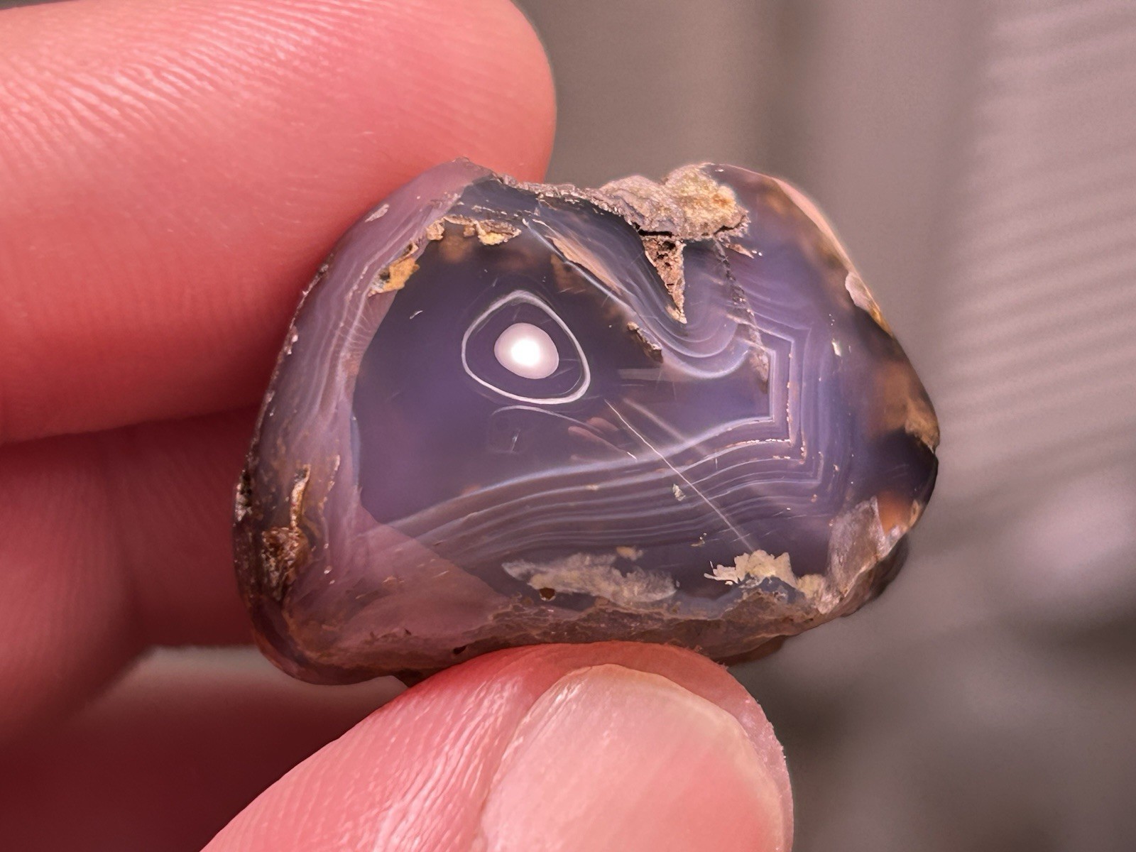 Polished Holley Blue Agate - 15 Grams