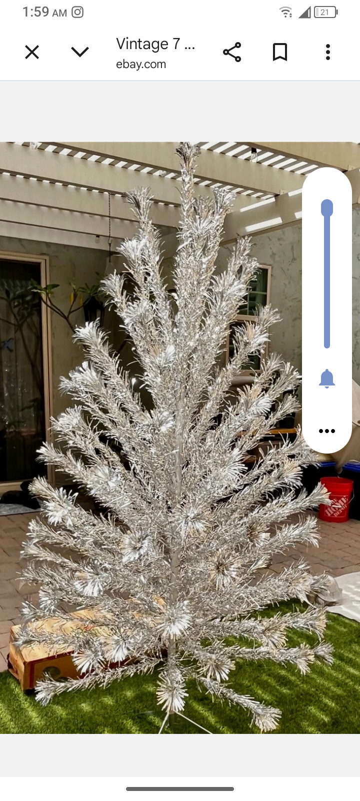Vintage 1950's-1960's Pom Pom{The Sparkler} 7' tall Christmas Tree star and base