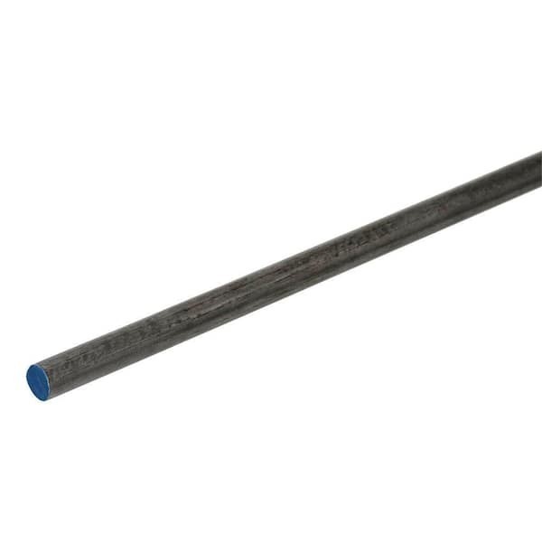 1/2 in. x 3 ft. Steel Round Rod, Solid Plain Steel Bar for Metalworking 1/2 in. x 3 ft. Steel Round Rod, Solid Plain Steel Bar for Metalworking