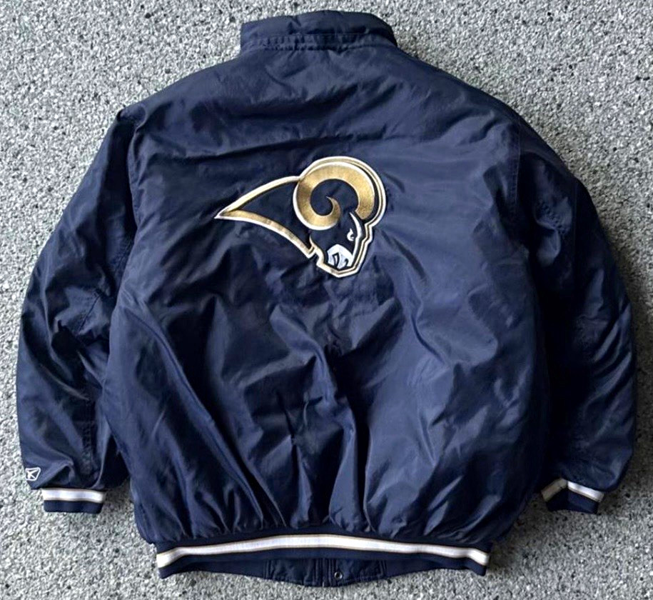Reebok St. Louis Rams Blue Jacket - Size L Reebok St. Louis Rams Blue Jacket - Size L
