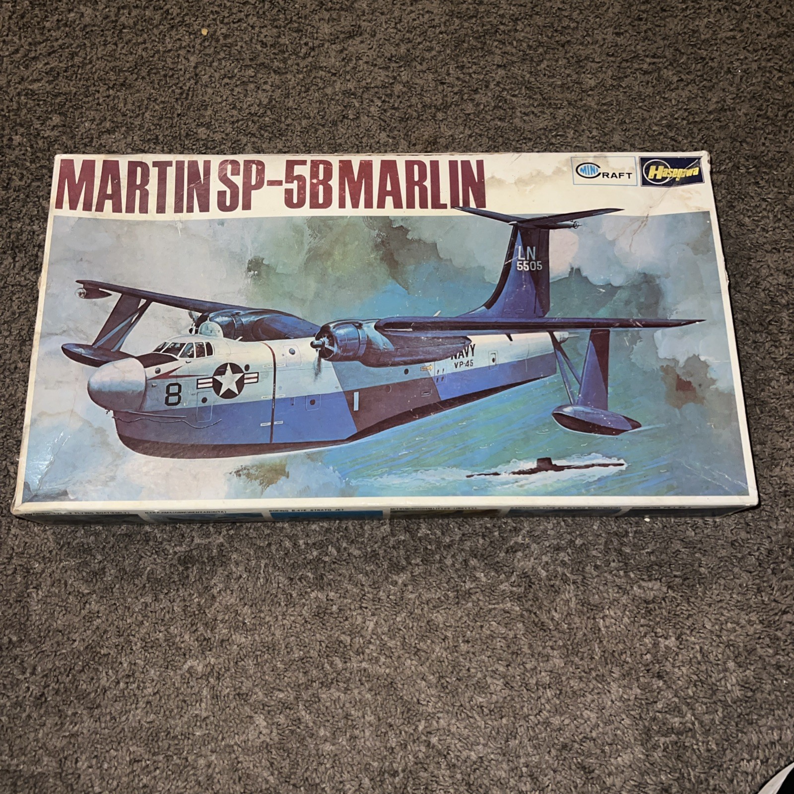 Martin SP-5B Marlin Hasegawa 1/72 Scale Rare Vintage Plastic Model Airplane Kit Martin SP-5B Marlin Hasegawa 1/72 Scale Rare Vintage Plastic Model Airplane Kit