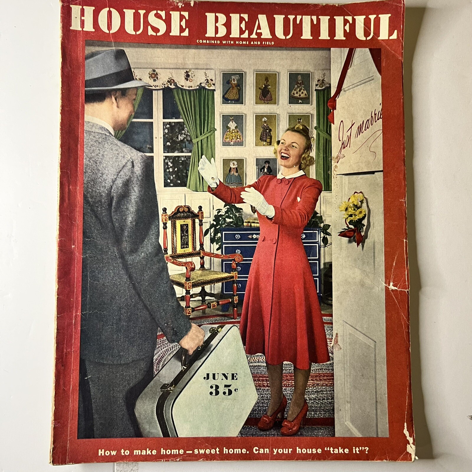 House Beautiful Magazine 1942 June - Vintage